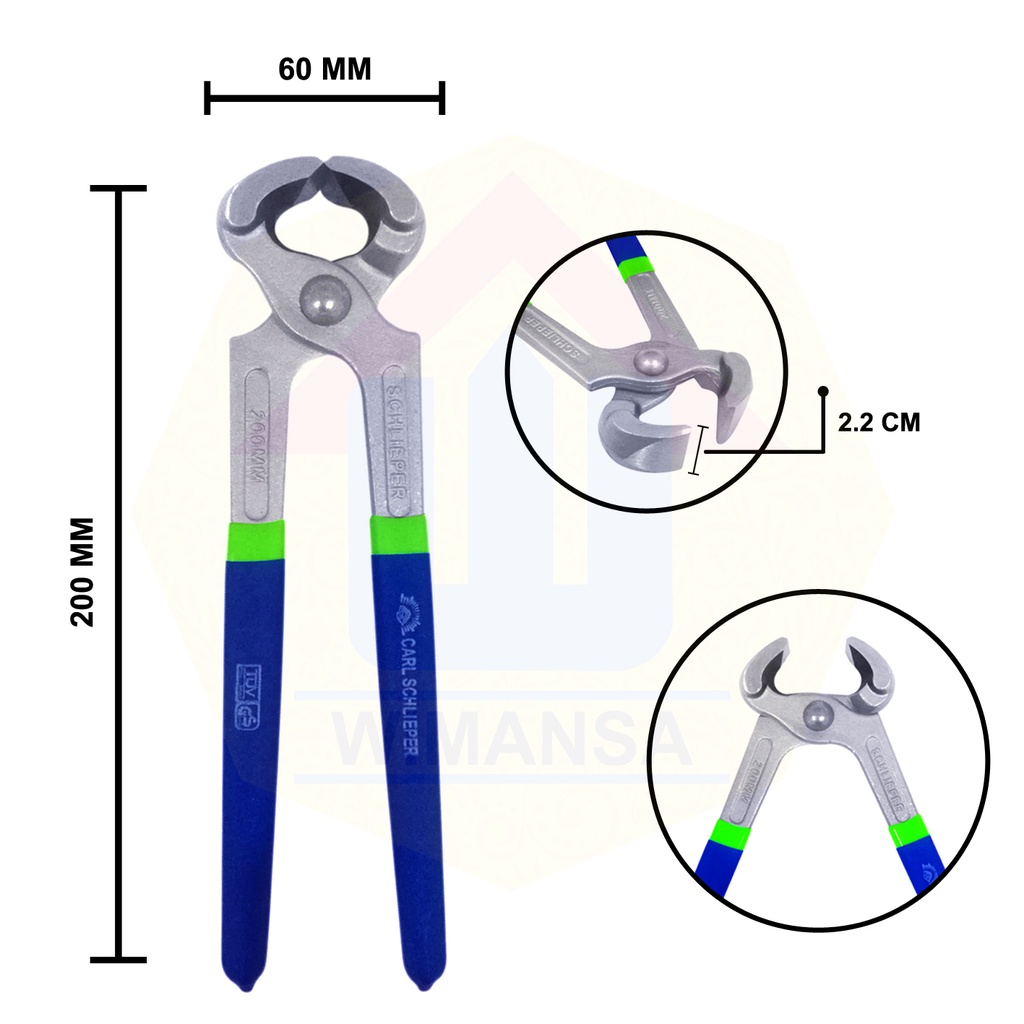 CARL SCHLIEPER CATUT 8 INCH - TANG KAKAKTUA PANJANG