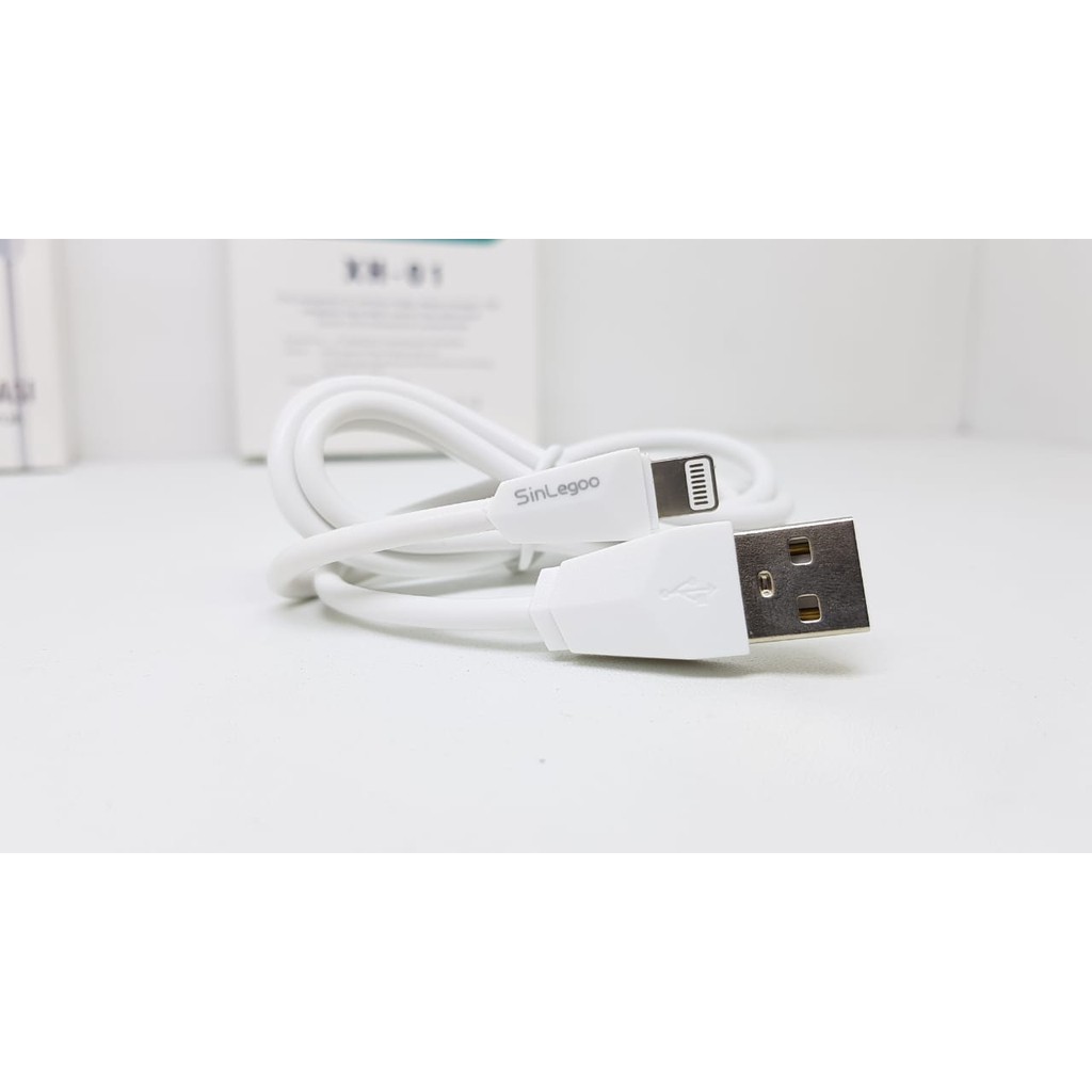 Travel Charger iPhone XH-01 SINLEGOO 1A plus Kabel Sinkronisasi Data Cable Lightning XH 01 GARANSI