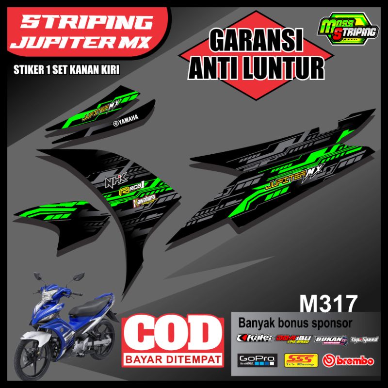 Jual Stiker Jupiter Mx New 135 / Striping motor Yamaha Jupiter Mx 135 5