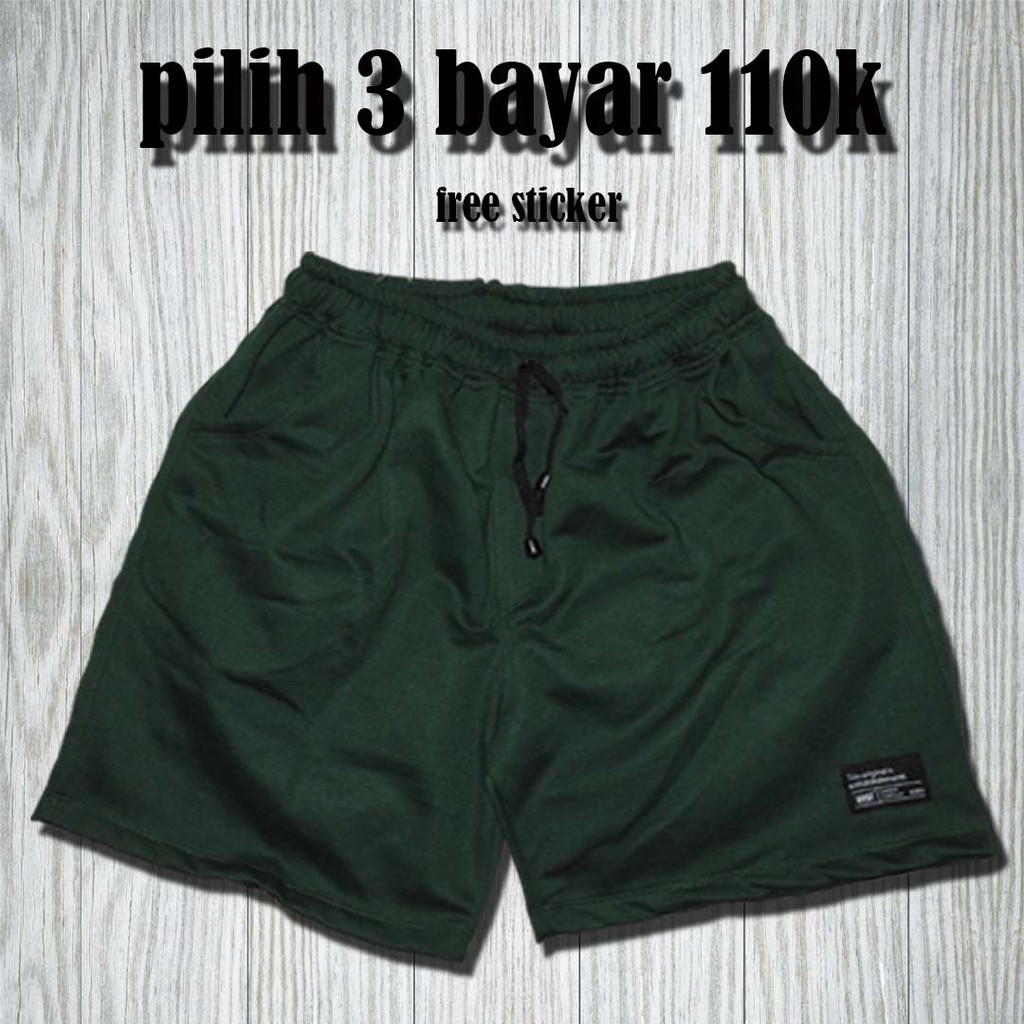 boardshort/boxer/pria/wanita/unisex/hijaubotol