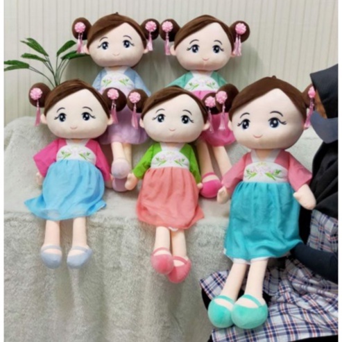 Boneka Cewe Korea Size 20&quot;/90cm/boneka anak perempuan/boneka girl Jumbo/boneka Besar