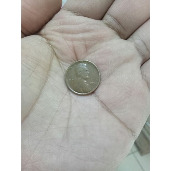 koin one cent lincoln th 1934
