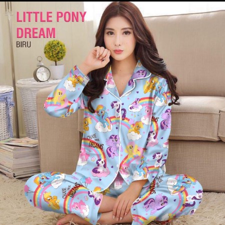 BAJU TIDUR PIYAMA WANITA (PP) KUDA PONI