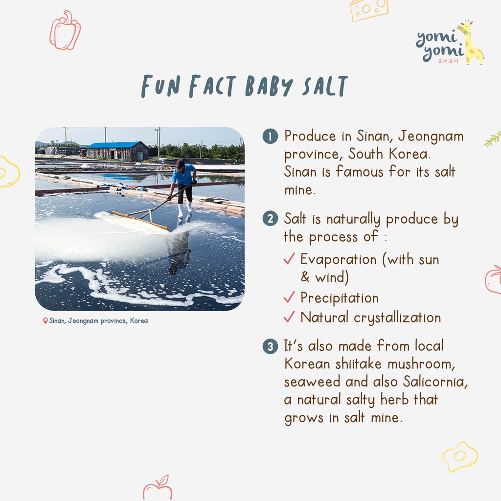 Korean Baby Salt/ Baby Salt/ Garam Baby/ Garam Sehat/ Garam Bayi Sehat