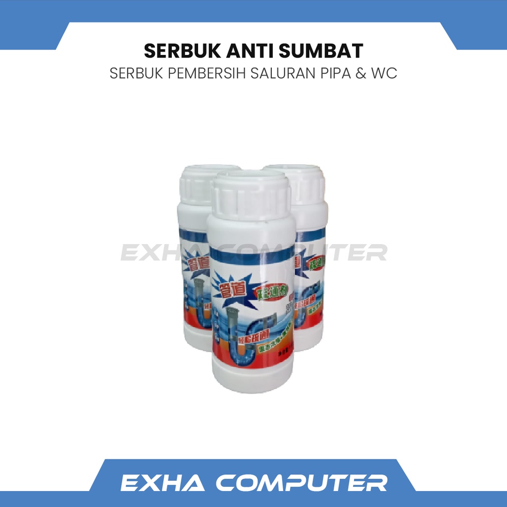 SERBUK ANTI SUMBAT | OBAT WC & WASTAFEL TERSUMBAT