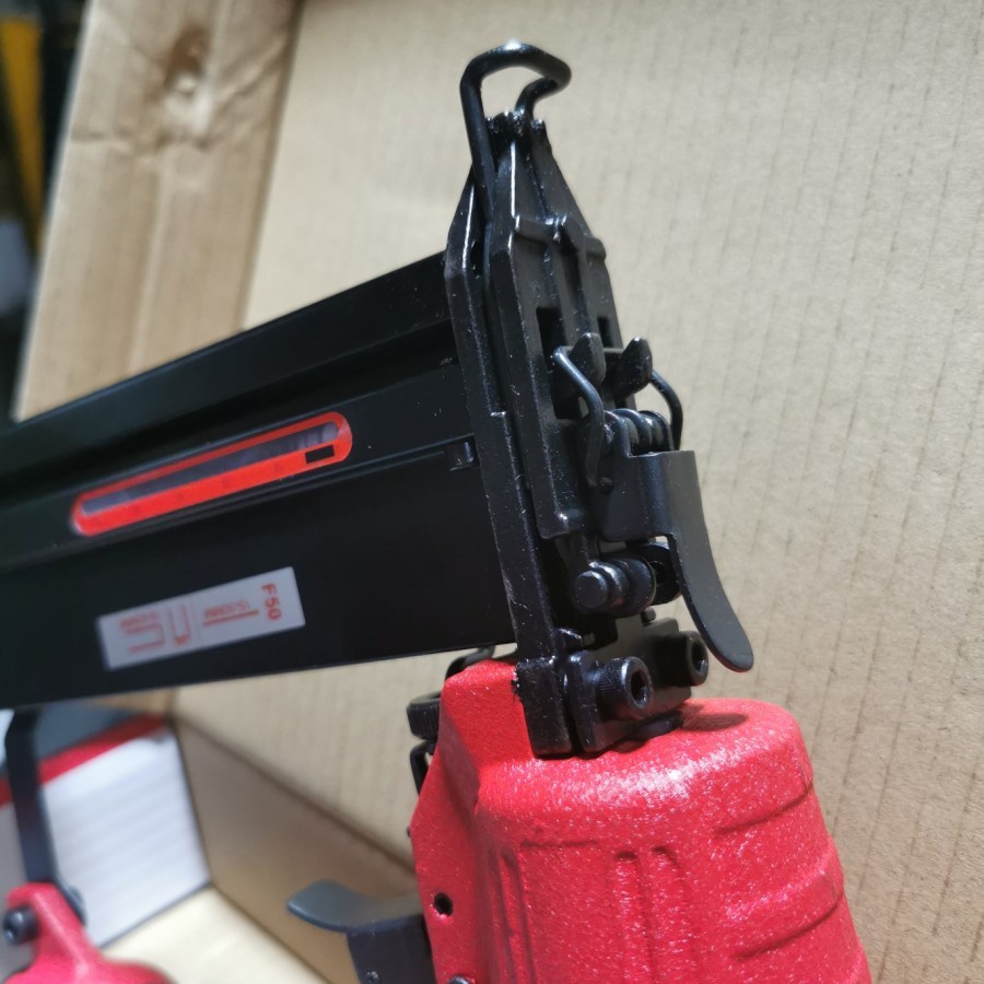 Air Nailer Gun Nail Alat Paku Tembak 2 IN 1 Staples Angin Stapler Mesin NRT-PRO AIR NAILER 5057HD