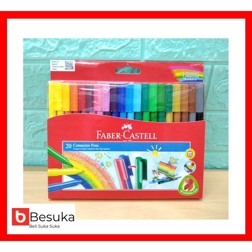 

CONNECTOR PENS FABER CASTELL SET 20