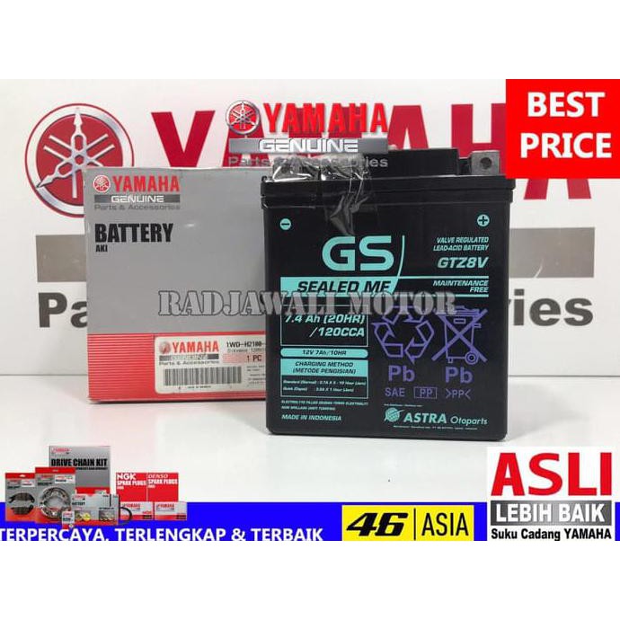 Aki Gs R25 Gtz8V Asli Yamaha