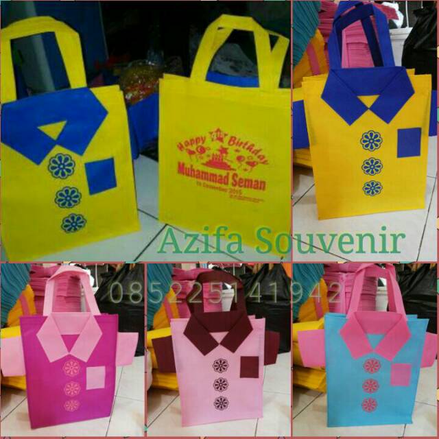 Tas Ultah / Tas Souvenir Ulang Tahun  Anak model BAJU KEMEJA-2