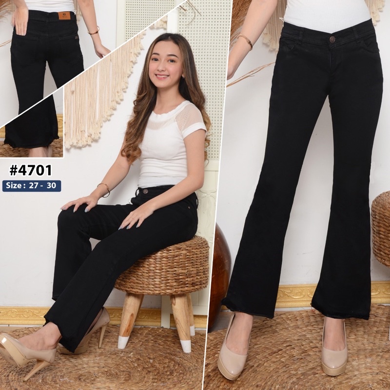 CUTBRAY PLAIN BASIC WANITA / CELANA CUTBRAY JUMBO CEWE POLOS / BOOT CUT JEANS