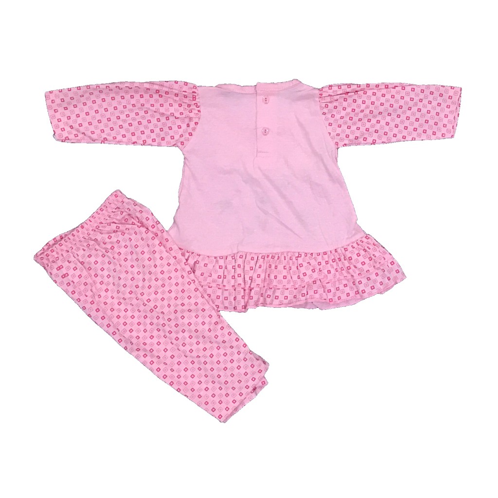 BAYIe - Setelan Baju bayi Panjang Perempuan motif CAT MOM'S GIFT usia 0 - 12 bulan Bahan 100% Katun