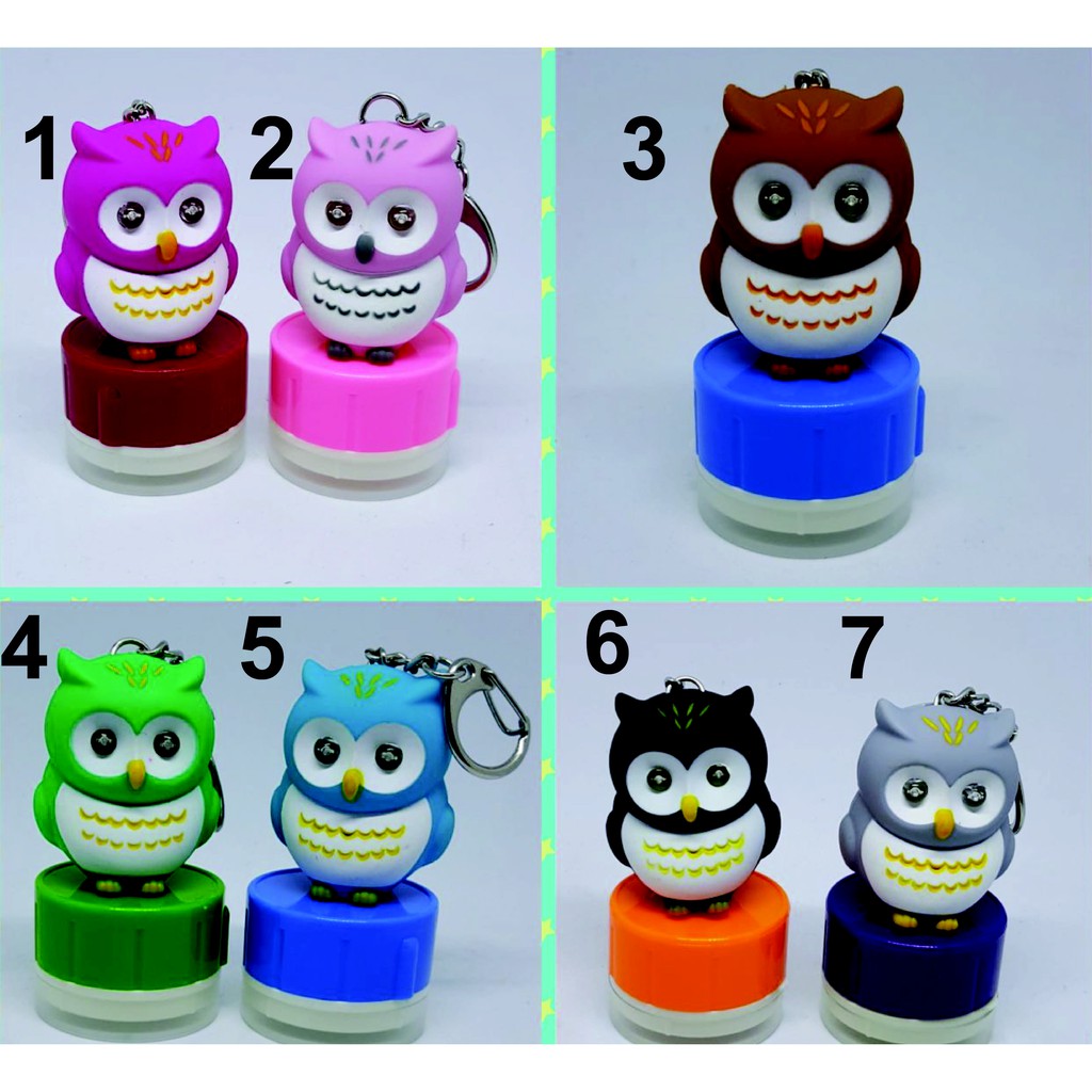 

custom stamp / stempel nama light and sounds karakter Owl