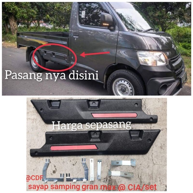 Sayap samping grand max pic up perisai bak samping grand max