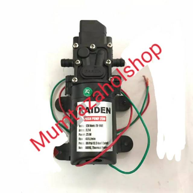 RAIDEN/mollar 80 Psi Dinamo Pompa Air 12 Volt DC - Sprayer Water Push Pump Cuci