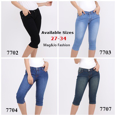 Celana Jeans 7/8 Streach Mid rise JSK 7702, 7703, 7704, 7707