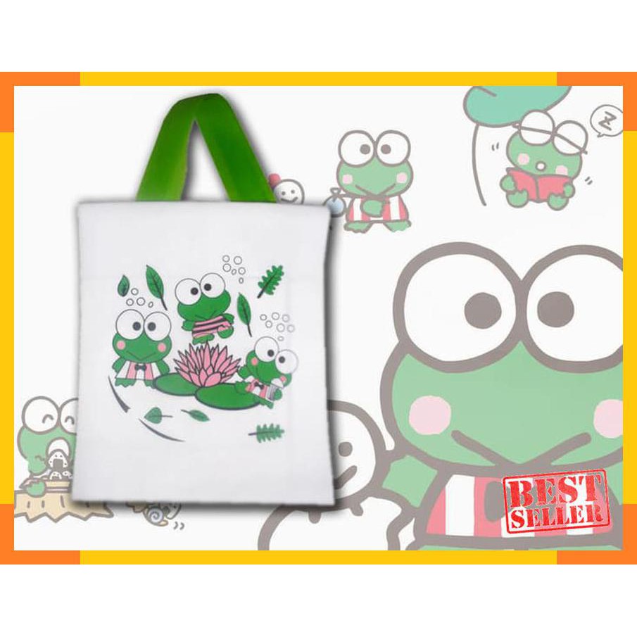 

DISKON GOODIE BAG TAS TOTE KERO KEROPI KODOK SANRIO TENTENG GOODY FASHION ILU NYAMAN
