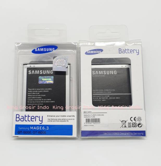 dc88 - Baterai Samsung Mega 6.3 I9200 I9205 Original 100% Battery Batre Mega 6,3