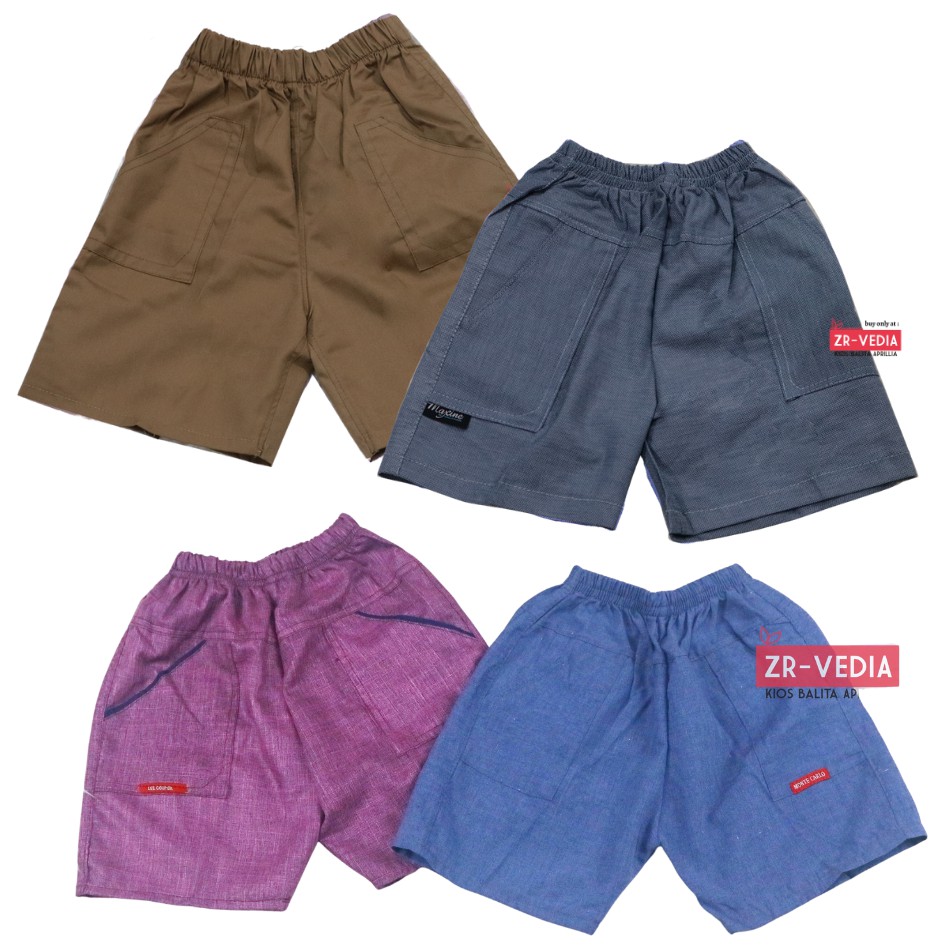 Celana Ghani - Ghina Premium Uk. 2-3 Tahun / Celana Pendek Anak Laki Balita Perempuan Harian Murah
