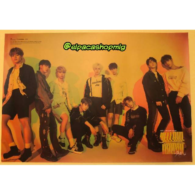 KPOP OFFICIAL POSTER STRAY KIDS, SEVENTEEN, DAY6, EXO SC