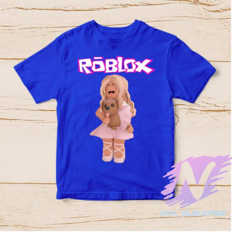 bisa bayar di tempat kaos anak roblox perempuan baju anak charakter kartun lucu