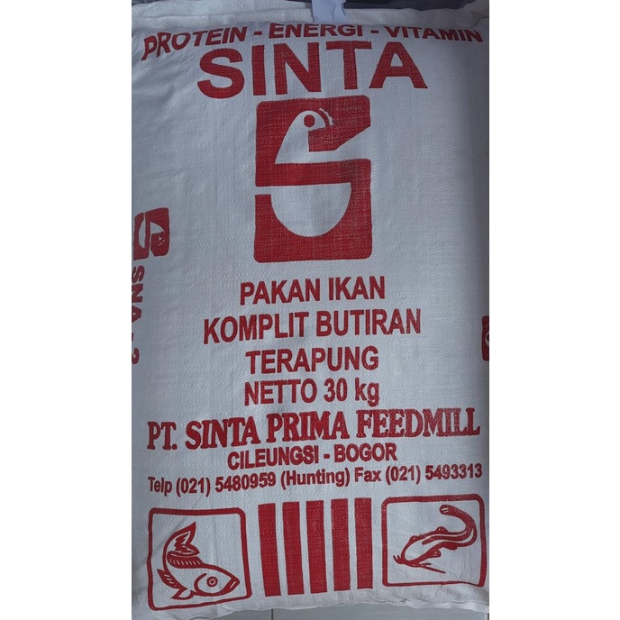 DISKON TERBATAS PAKAN IKAN PELET APUNG SINTA (SNA-1,2,3) KEMASAN KARUNG FULL TERBARU