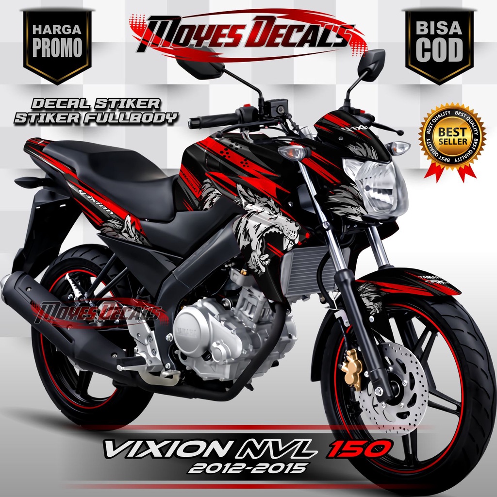 Decal New Vixion NVL 2013 Fullbody Decal Vixion Lightning 2014 Stiker Vixion 2015