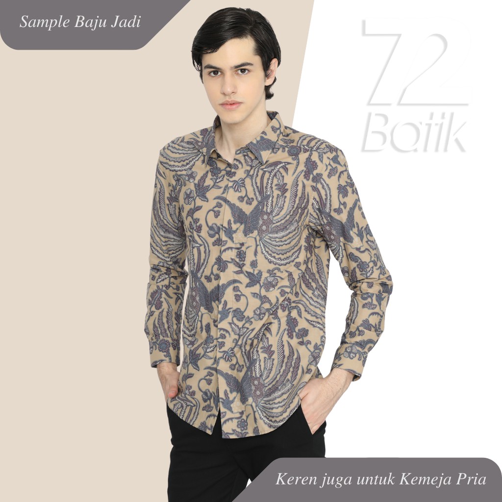 KAIN BATIK PREMIUM Bahan Katun Motif Burung Phoenix Warna Coklat Chokelat Cokelat 728787 Cap 72 Jarik Jarit Samping Kebat Panjang Batik Katun Modern Premium Bahan Seragam Batik Pernikahan Kantor Keluarga Murah Kamen Jadi Batik Bali Lembaran