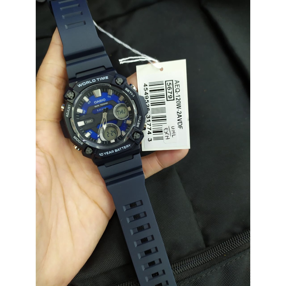 Jam Tangan Casio General AEQ-120W/ AEQ-120W-1AVDF/AEQ-120W-2AVDF/ AEQ-120W-9AVDF Original