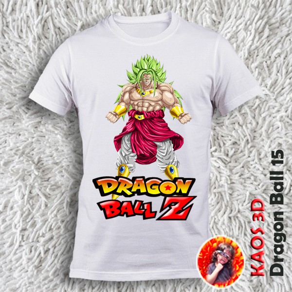 Kaos 3D Gambar Dragon Ball 15 Model Unisex Anak dan dewasa kualitas cetak Mesin Printing DTG