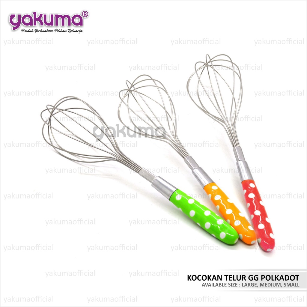 KOCOKAN TELUR GAGANG POLKADOT (LARGE)