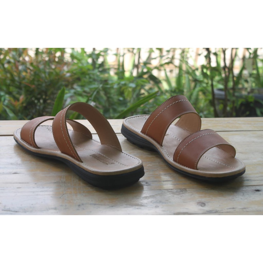 Sandal pria kulit asli Rasheda Gr 28