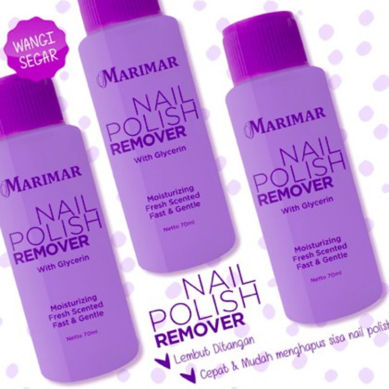 Marimar Nail Polish Remover 70ml/Aseton Pembersih Kuku Kutek