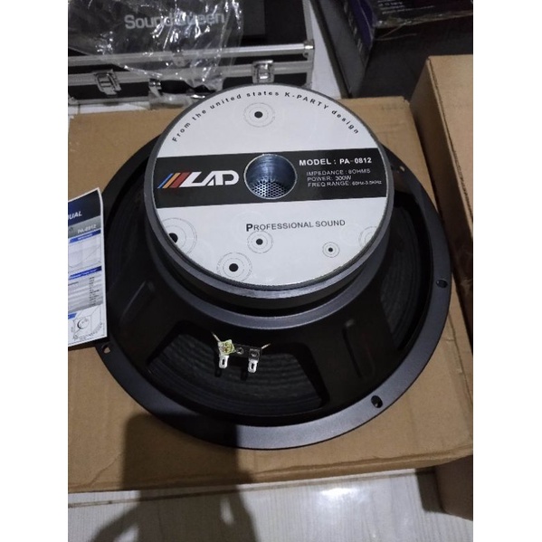 komponen speaker 12 inch LAD 0812 original murah LAD0812