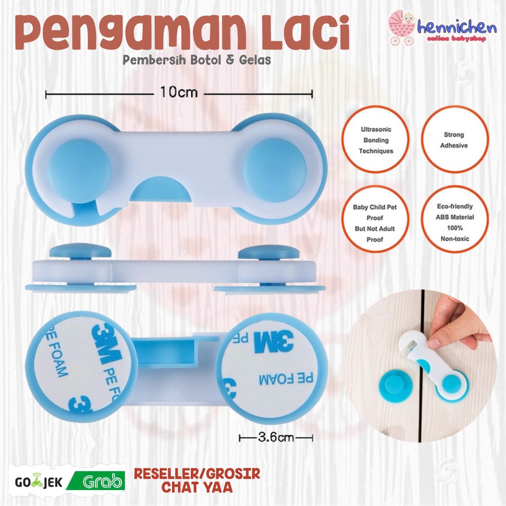 Pengaman laci lemari pintu perabotan dari bayi Lock Band murah