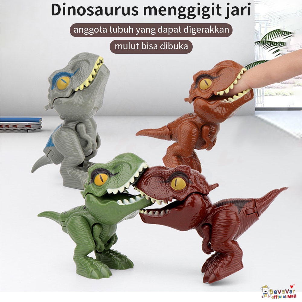 BEVAVAR Mainan Figure Dinosaurus Anak Mainan Dino Gigit Jari