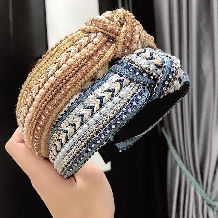 [KODE I8WE7] Bando-45 Bendo FASHION/Premium Bandana Simpul Twist Elastis Ala Korea Untuk Wanita Band