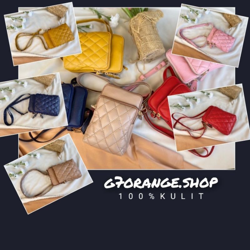 Tas kulit wanita Asli / tas kulit cewek murah terbaru asli kulit sapi garut