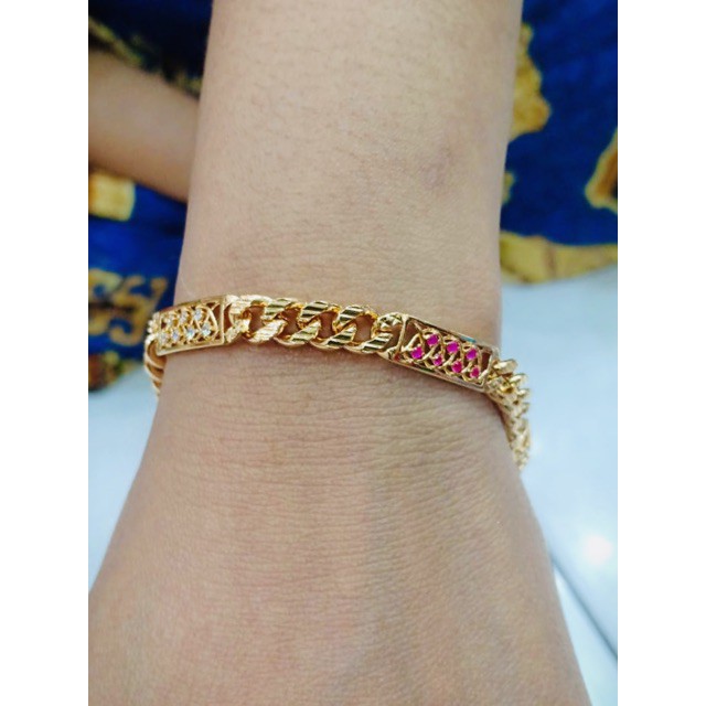 Gelang tangan wanita / lapis emas / yaxiya / xuping / gelang rante