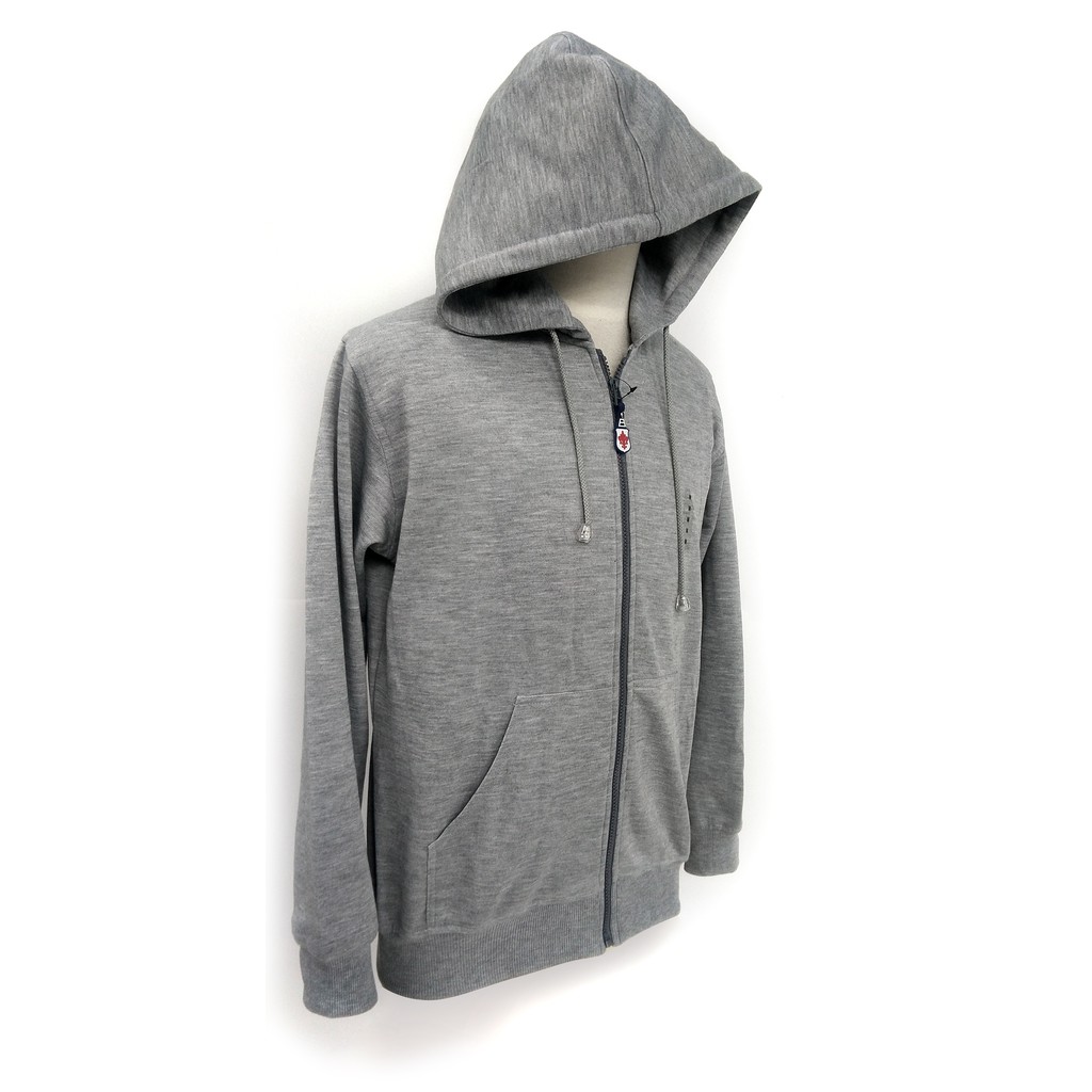 Jaket Hoodie TORSO abu - abu polos