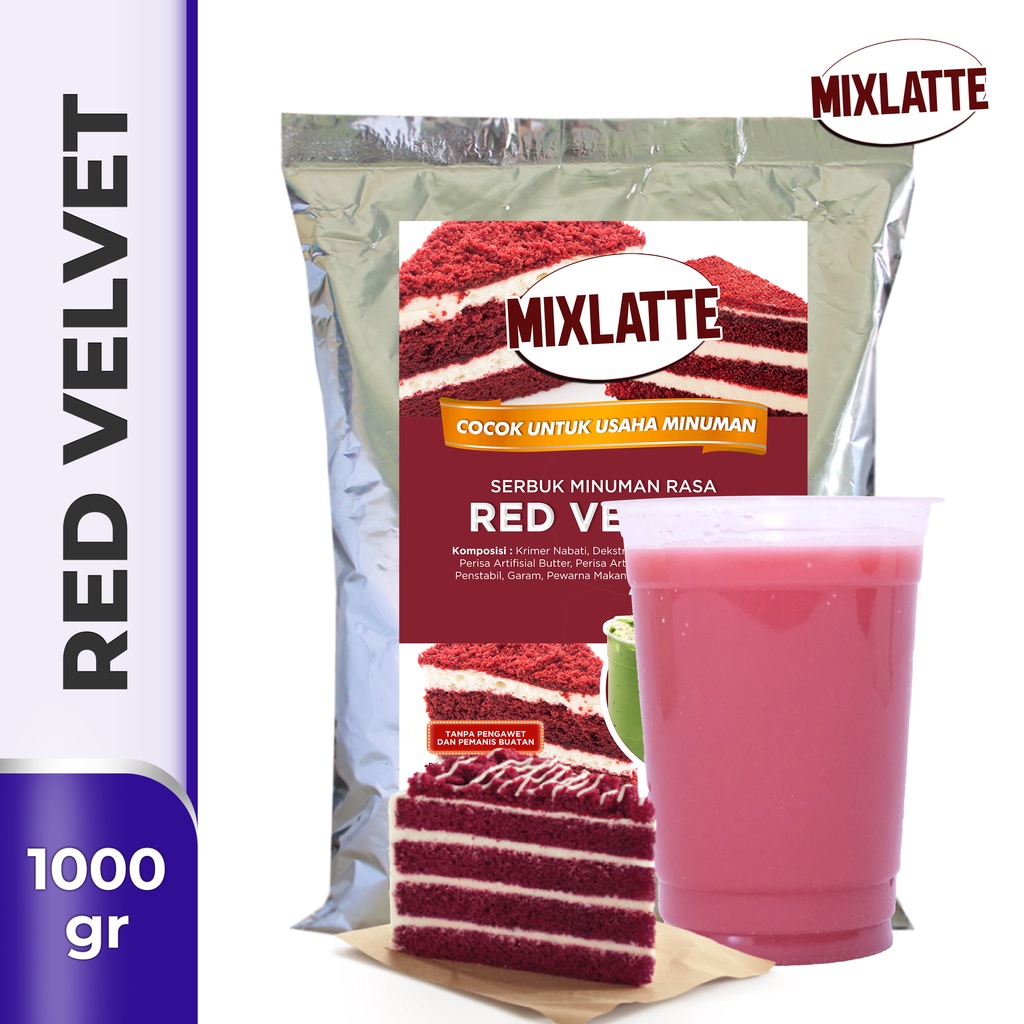 

Powder Drink Bubuk Minuman Rasa RED VELVET VIRAL MIXLATTE 1Kg
