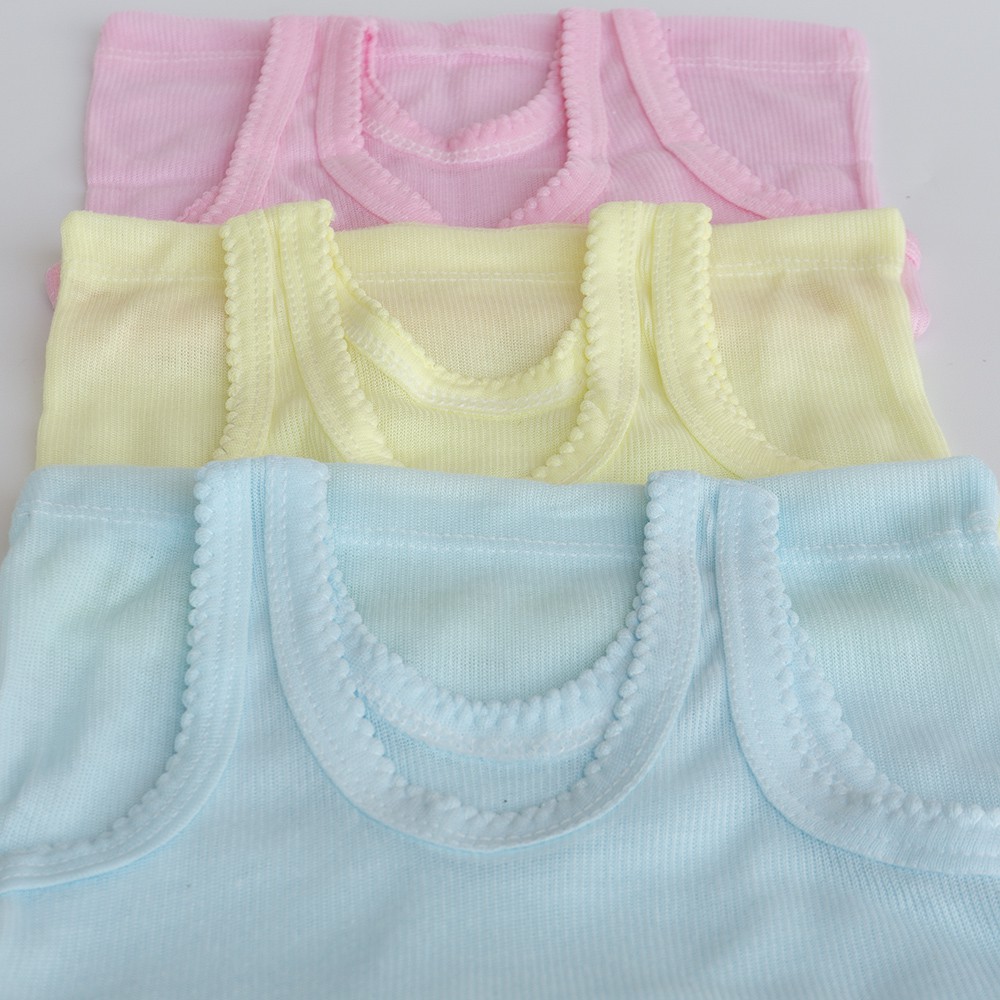 6 Pcs Singlet bayi Kaos dalam bayi S L M XL isi 1/2 Lusin