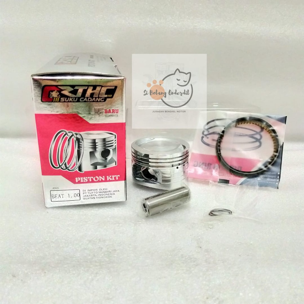 PISTON KIT SEHER SET BEAT KARBU BEAT FI INJEKSI KZL OS STD 100 THALLAND/RTHC