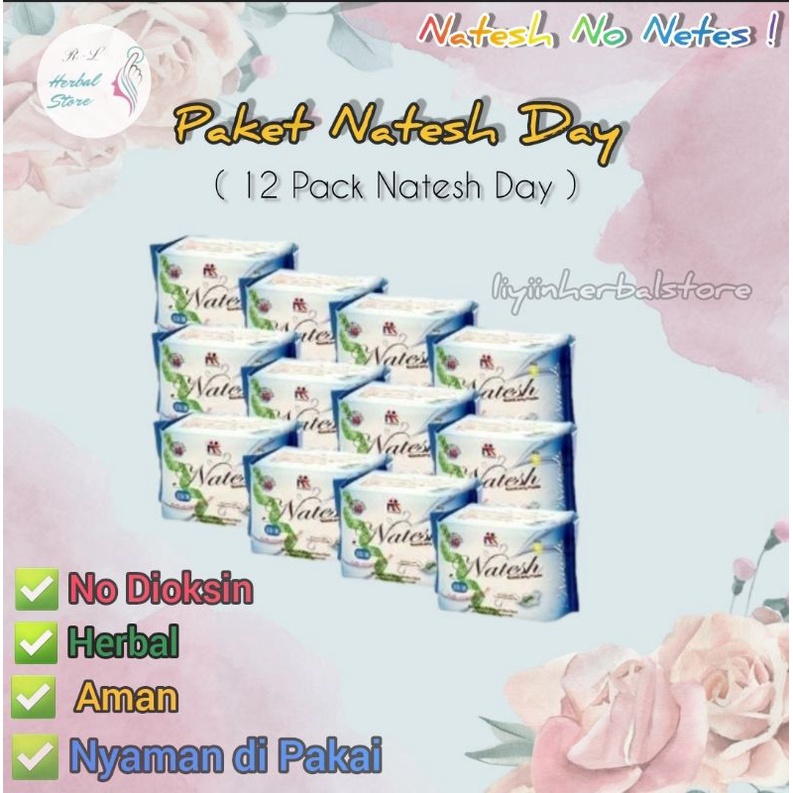 12 pack Natesh Day | Promo Natesh | Natesh | kk Indonesia | Pembalutherbal