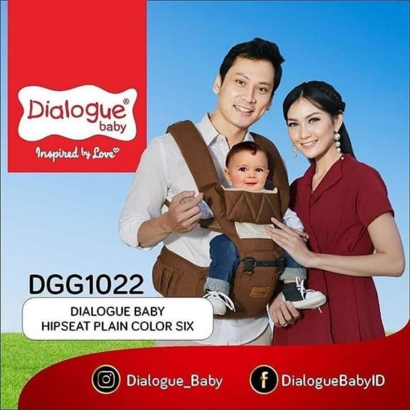 Baby Hipseat Carrier / Gendongan Bayi Depan Plain Dialogue - DGG1022