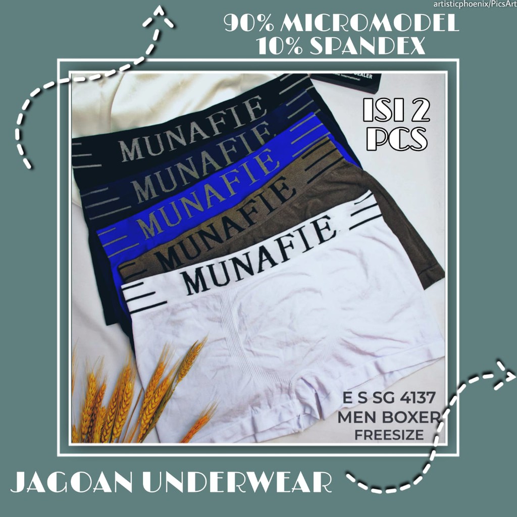 SALE BOXER PRIA MUNAFIE MICROMODEL SPANDEX ISI 2 PCS