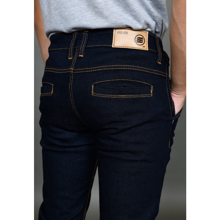 Celana jeans pria / celana panjang Straight celana jeans saku bobok panjang skinny semi slimfit cowo / cowok