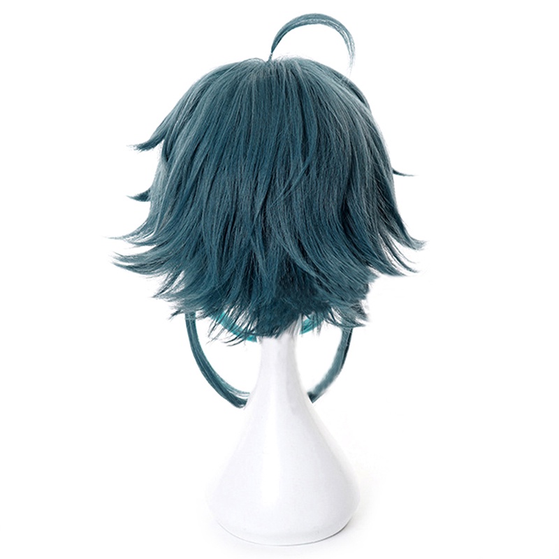 &lt; E2id &amp; &gt; Aniem Genshin Impact Xiao 40cm Rambut Kepang Sintetis Untuk Cosplay