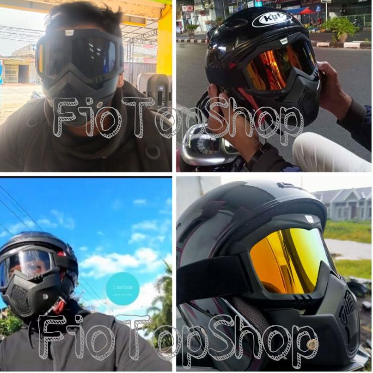 [59] KACAMATA GOGGLE MASK/GOGLE GOOGLE MASKER HELM RETRO HELM CARGLOSS BOGO/KACAMATA GOGLE CROSS TRA