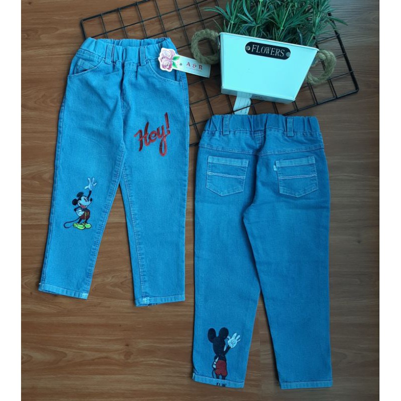 celana jeans mickey anak