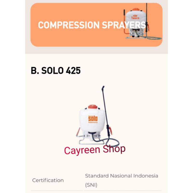 Sprayer Solo 425  Alat Semprot Hama